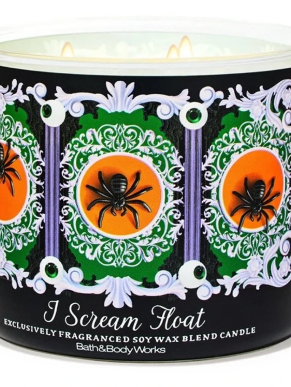 Bath & Body Works - I Scream Float 3-Wick Candle w Decorative Lid NEW